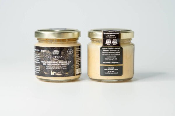 Wholesale Cream of pecorino romano DOP with precious black truffle 80 gr